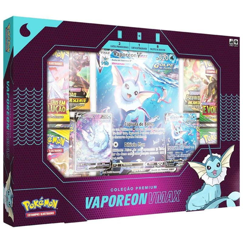Carta Pokémon Box Jolteon V Max Coleção Premium Raridade - Copag